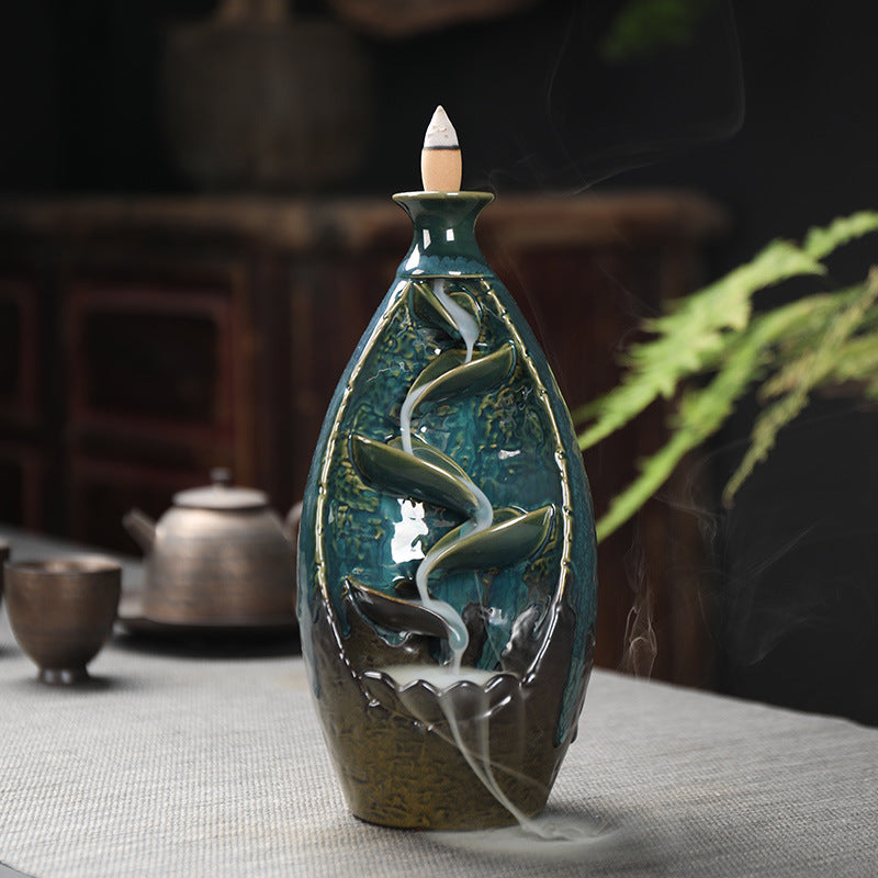 Backflow incense burner ceramic incense burner smoked